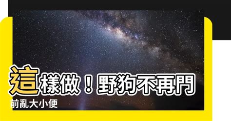 如何防止狗在門口大便